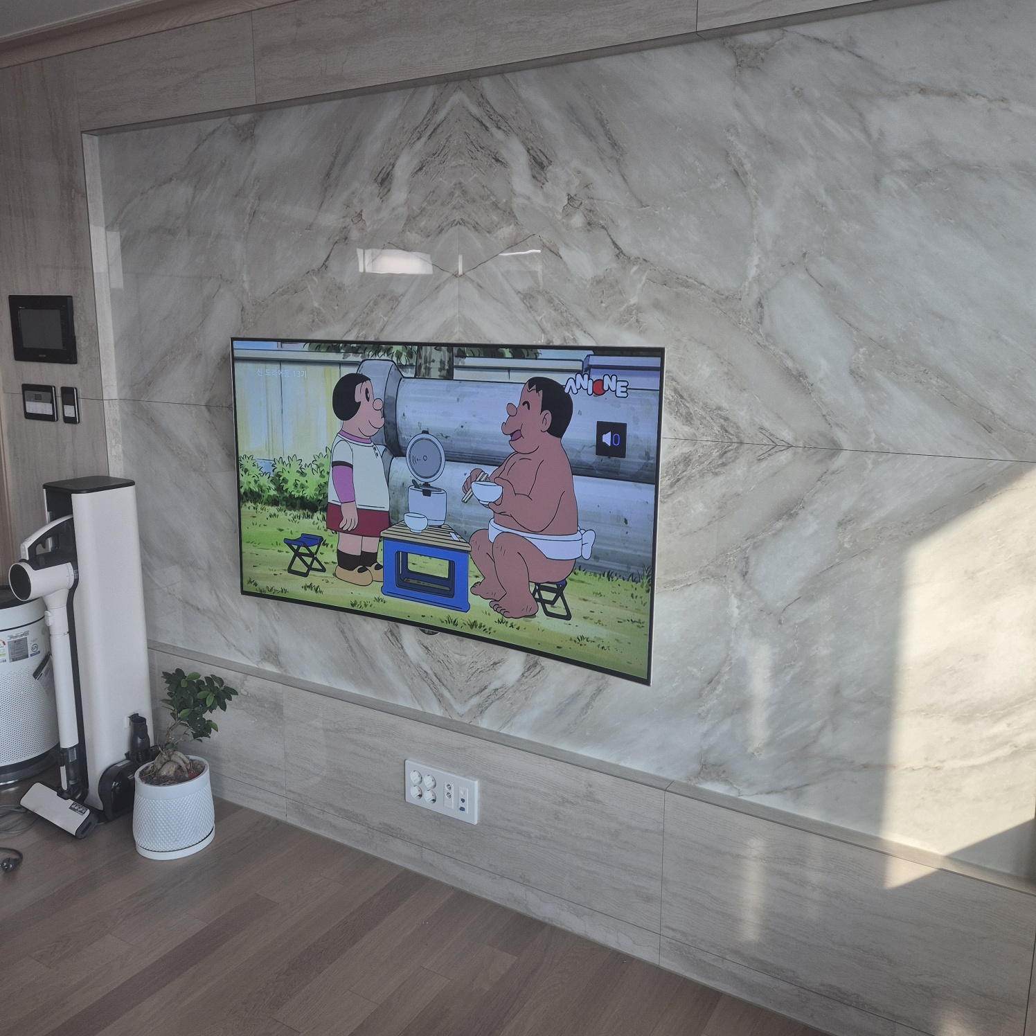 수지구 분당구 TV 이전과 거실 정리 현장